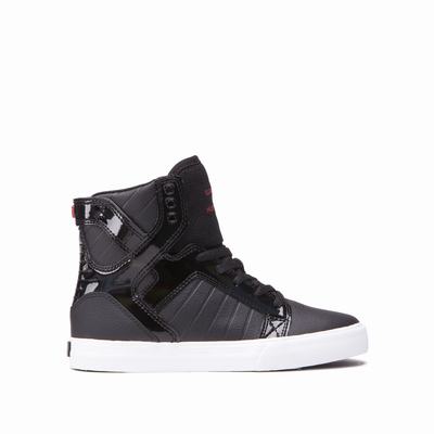 Supra SKYTOP - Lasten Matalavartiset Tennarit - Harmaat/Mustat